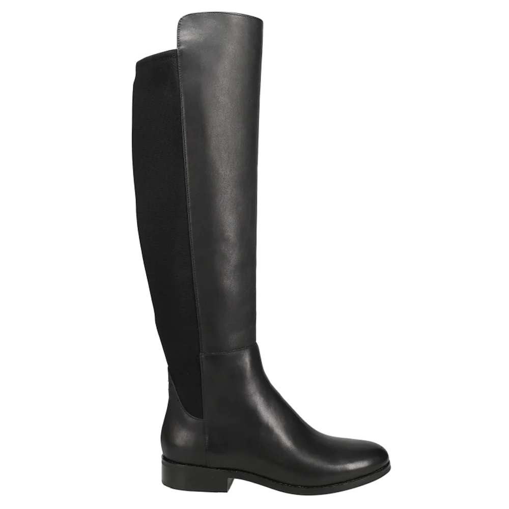 Cole Haan Grand Isabelle Over The Knee Boots Black Leather Stretch Womens Sz 7.5